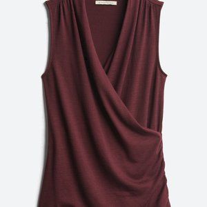 Benni Wrapped Front Ruched Knit Top